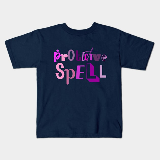 Protective Spell Kids T-Shirt by Jokertoons